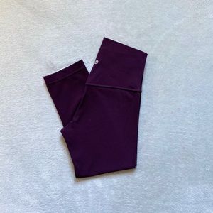 lululemon Align Crop 19” Black Cherry
